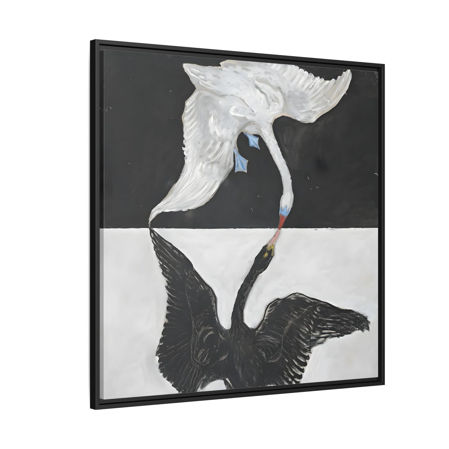 Hilma Af Klint Swan Canvas Print - Black White Wall Art - YesArtYes