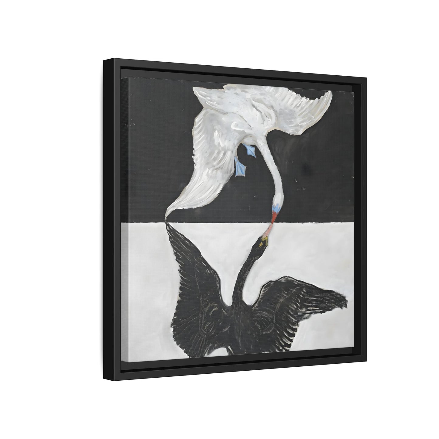 Hilma Af Klint Swan Canvas Print - Black White Wall Art - YesArtYes