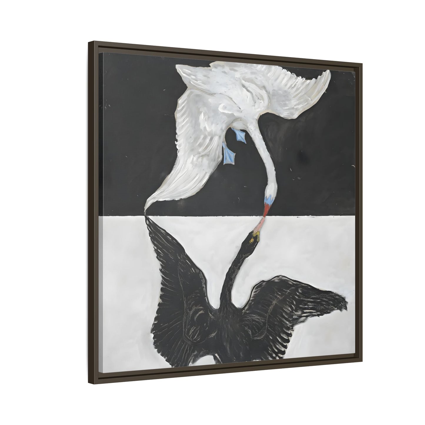 Hilma Af Klint Swan Canvas Print - Black White Wall Art - YesArtYes