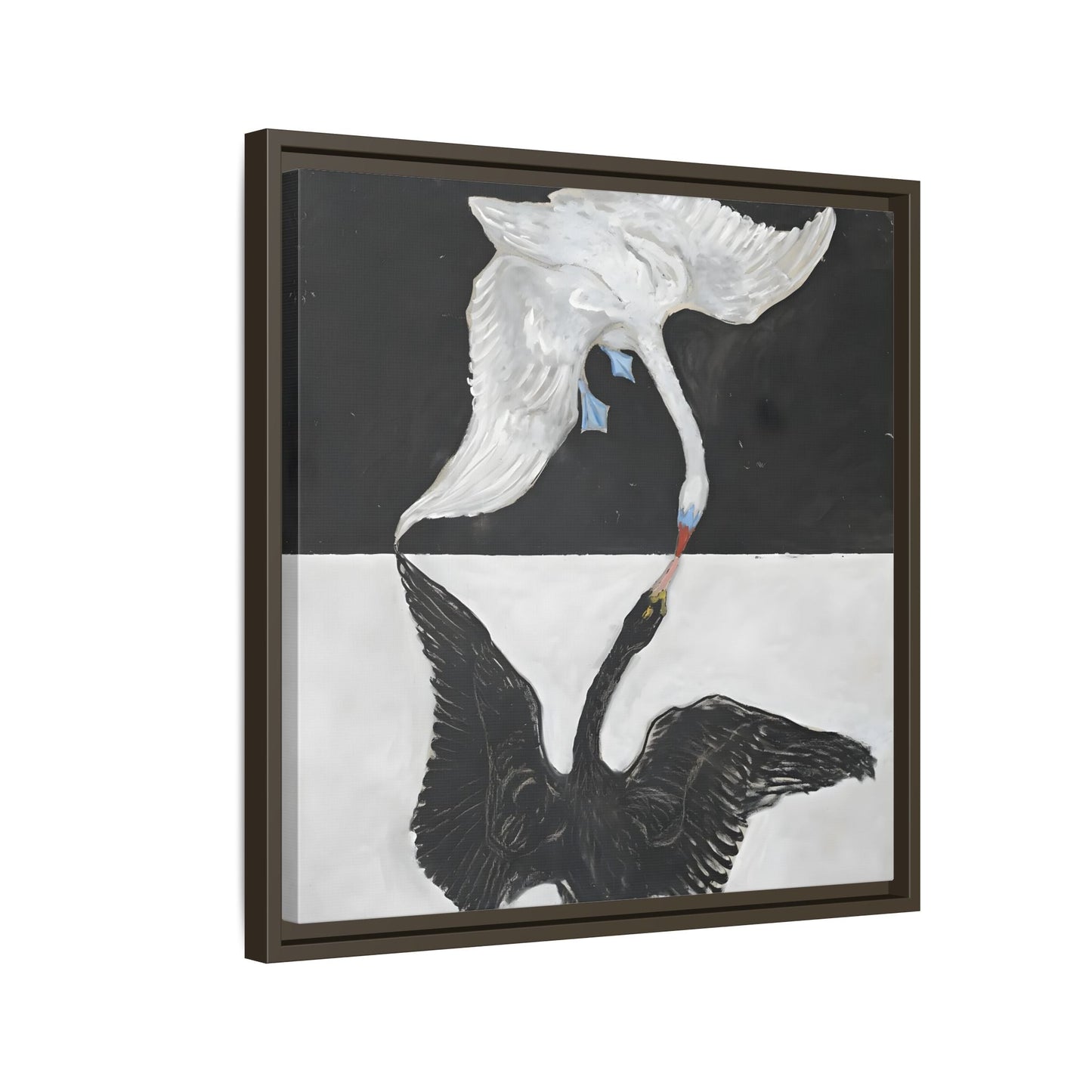Hilma Af Klint Swan Canvas Print - Black White Wall Art - YesArtYes