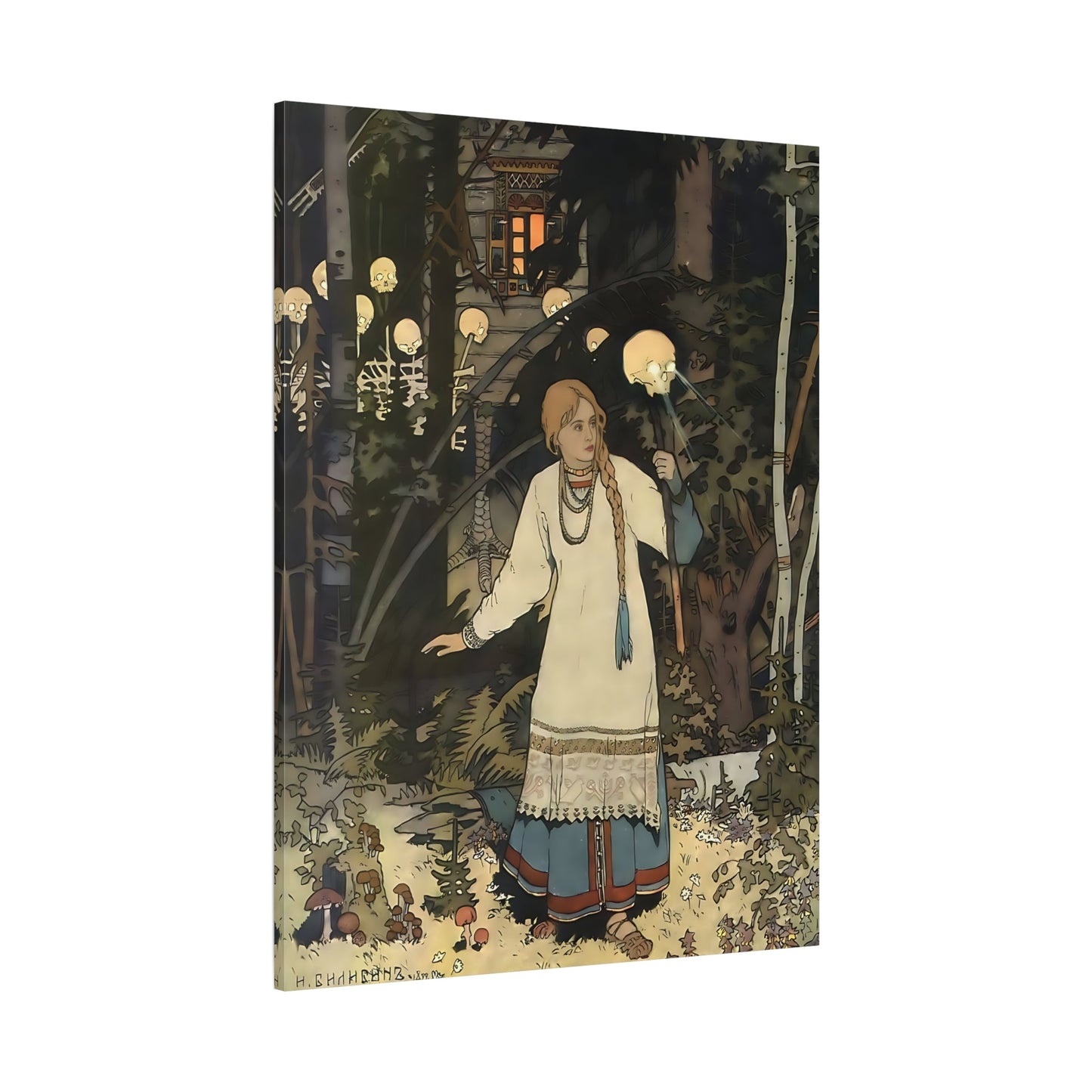 Ivan Bilibin Vasilisa Russian Fairytale Canvas Wall Art Print - YesArtYes