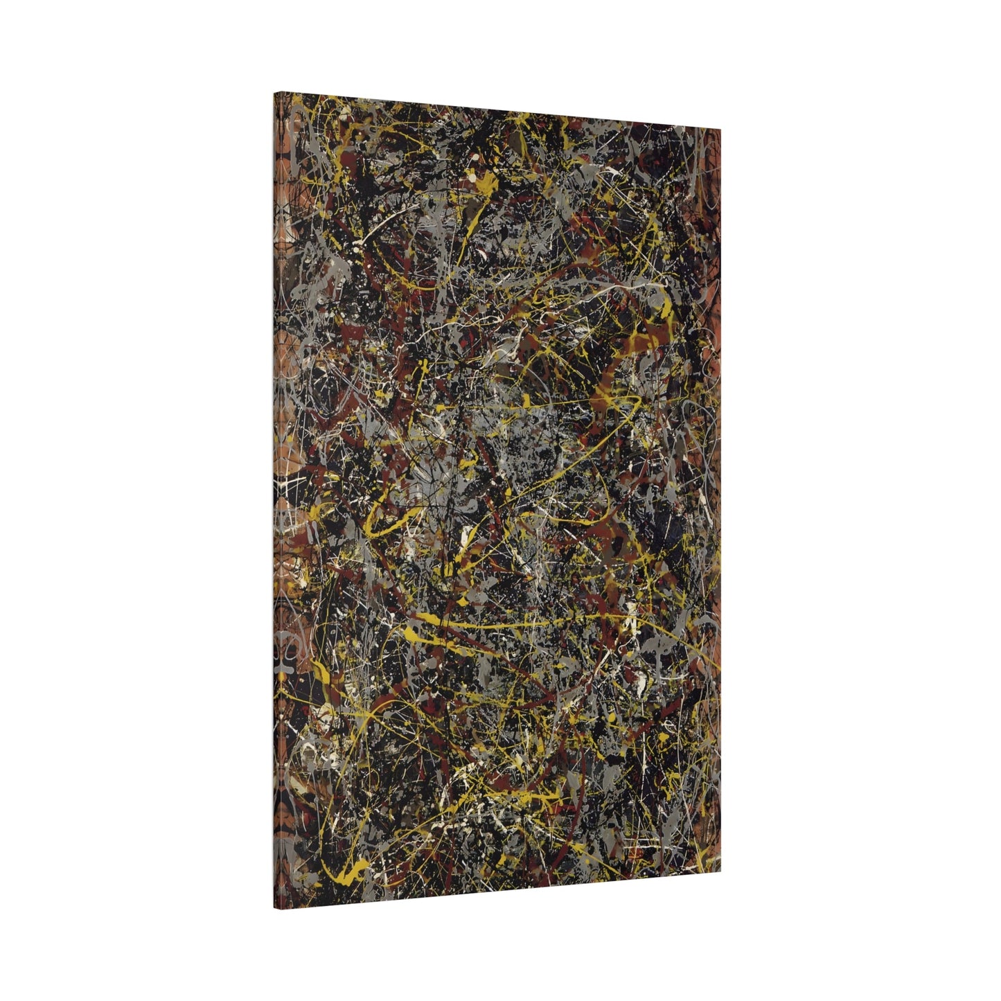 Jackson Pollock Number 5 Canvas Abstract Wall Art Print - YesArtYes
