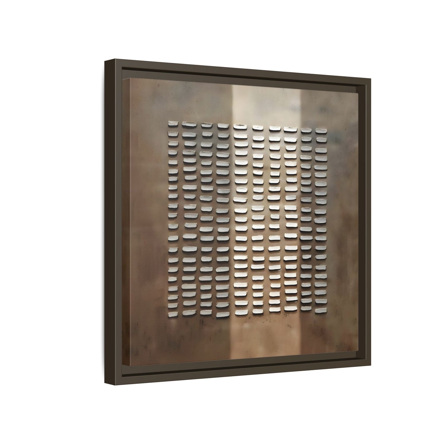 Japanese Minimalist Canvas Wall Art Print - Brown Wabi - Sabi Geometric Home Decor - YesArtYes