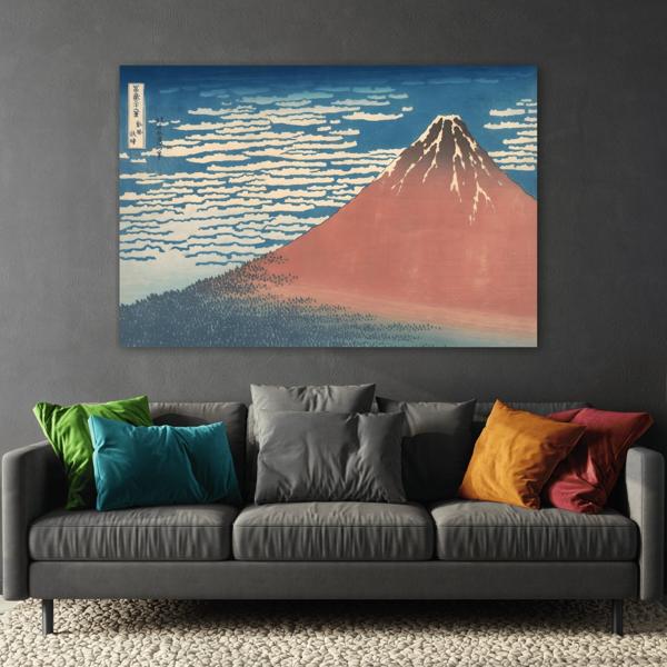Katsushika Hokusai Red Fuji Canvas Print - Japanese Wall Art - YesArtYes