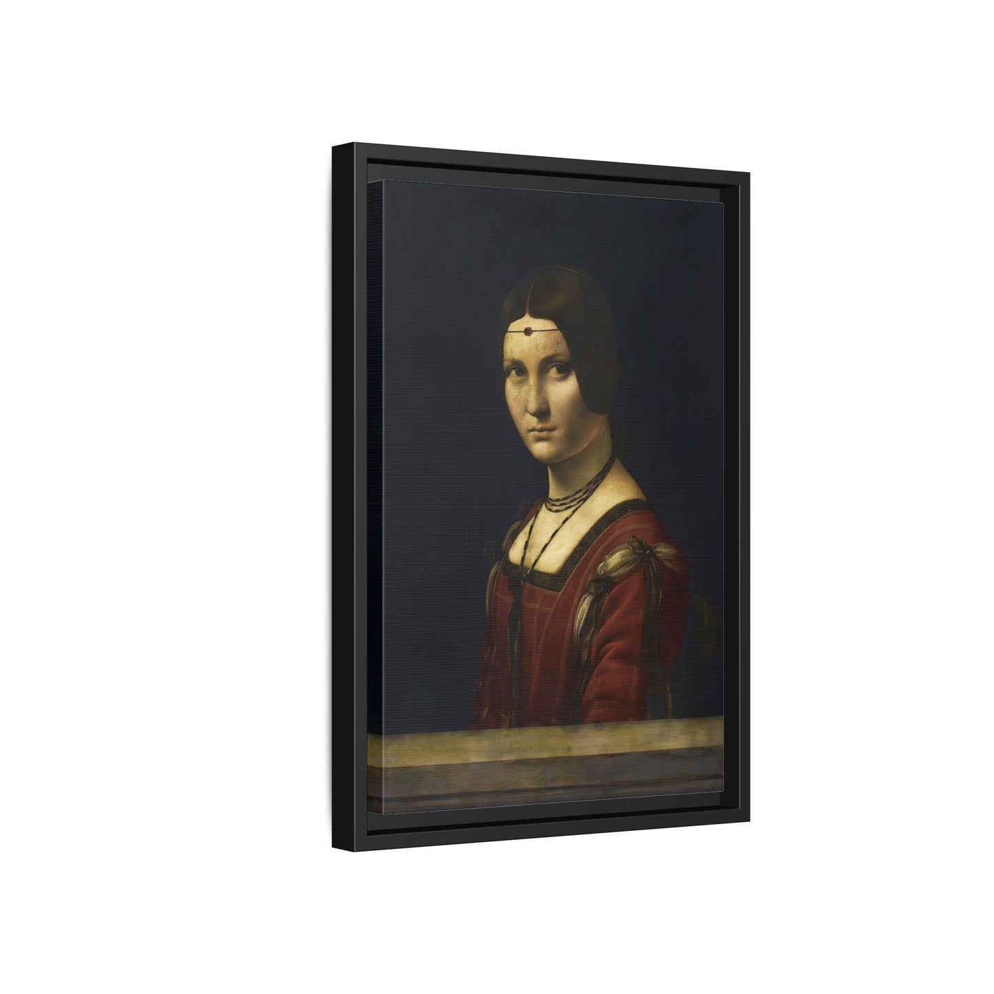 La Belle Ferronniere Canvas Wall Art Print - Large Framed Da Vinci - YesArtYes