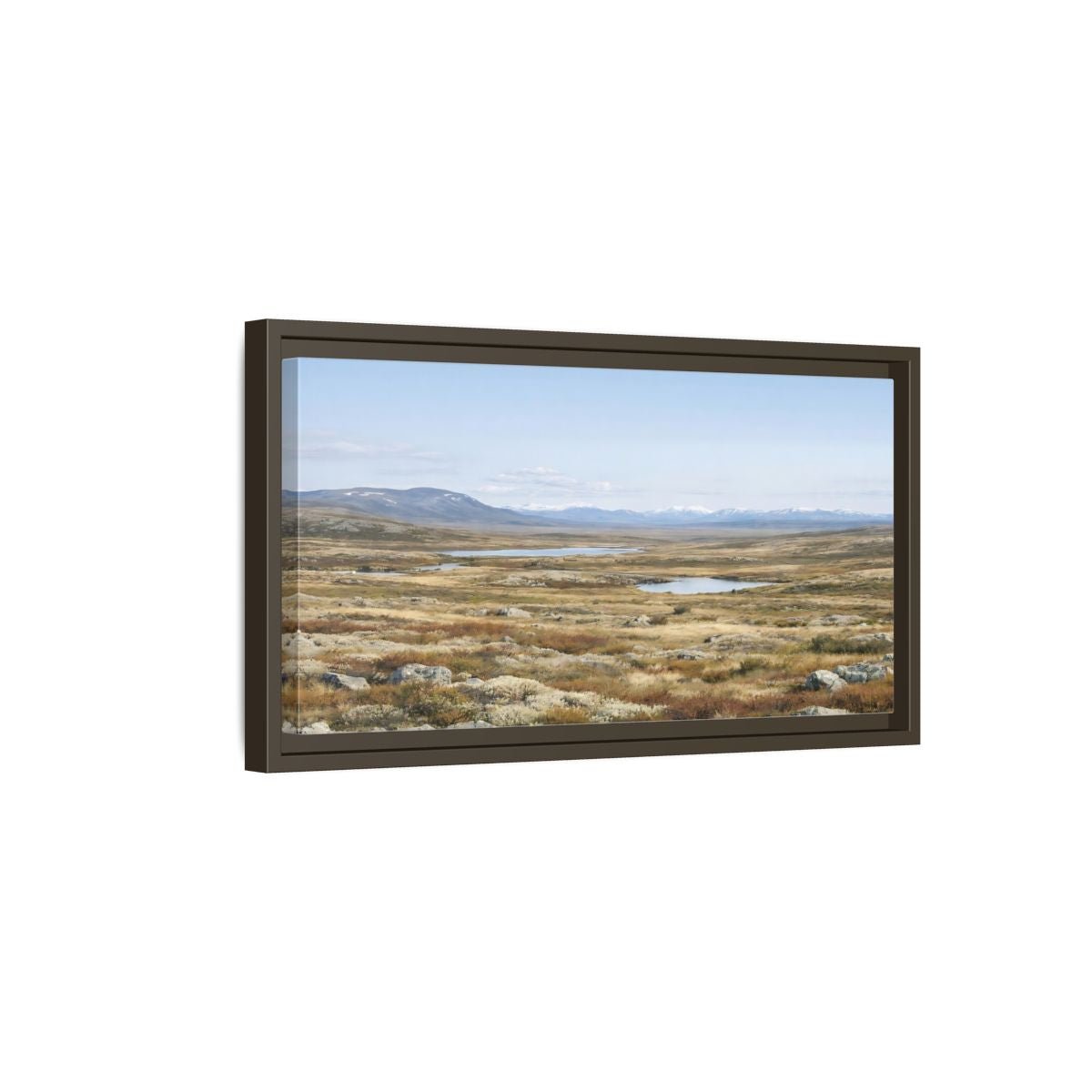 Landscape Nature Tundra - Framed Canvas Wall Art Print - YesArtYes