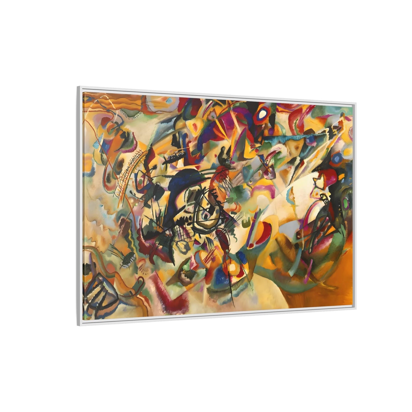 Large Colorful Abstract Kandinsky Canvas Print - Composition VII Artwork - YesArtYes