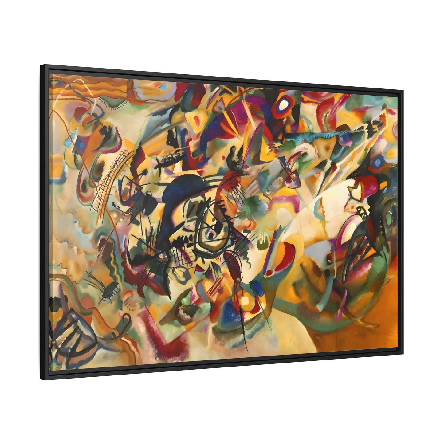 Large Colorful Abstract Kandinsky Canvas Print - Composition VII Artwork - YesArtYes