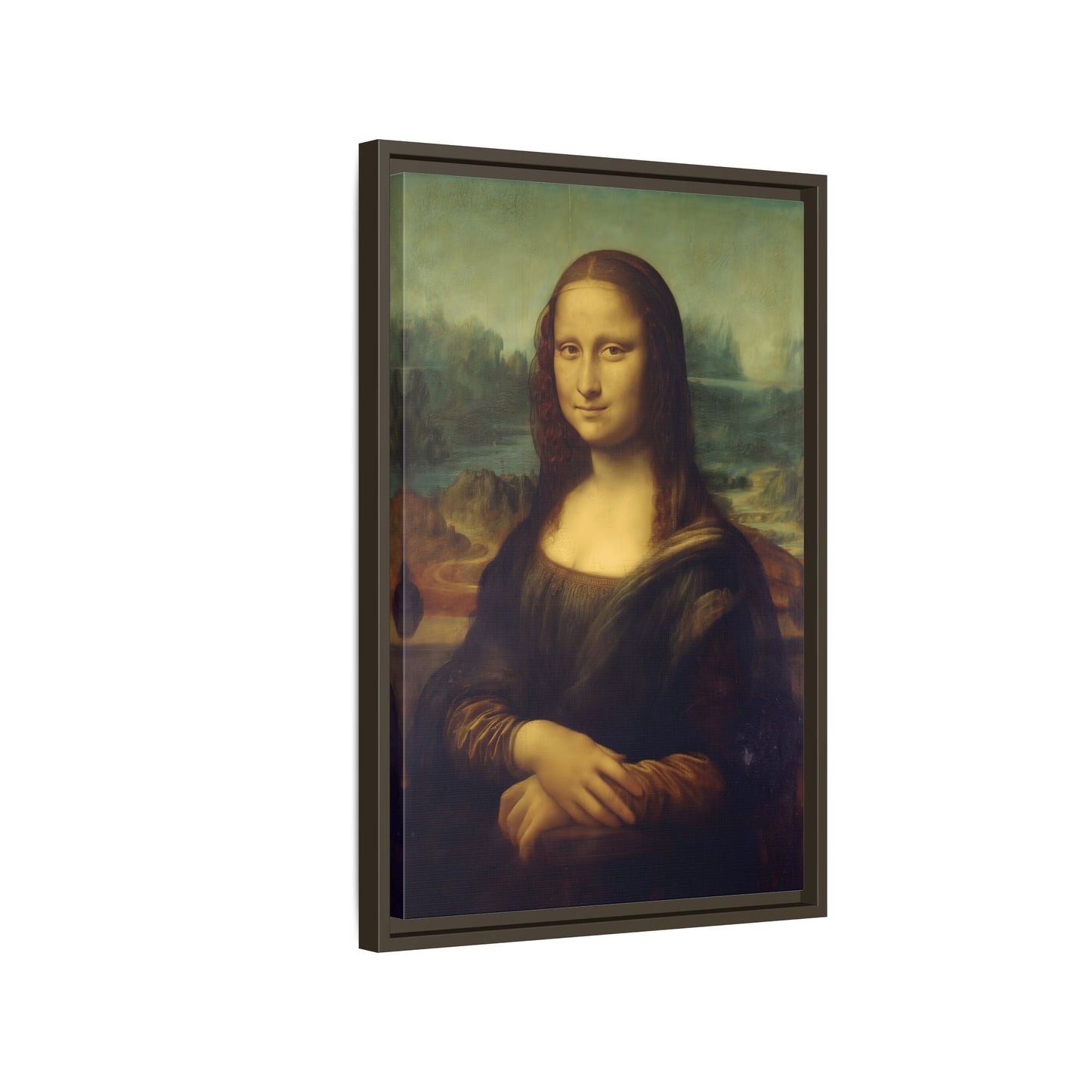Large Framed Mona Lisa Canvas Wall Art Painting Reproduction Print - YesArtYes