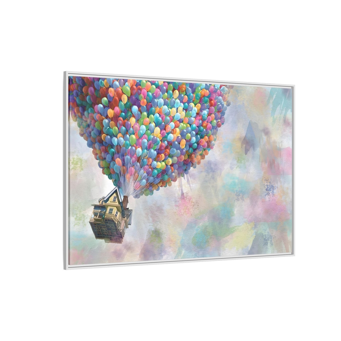 Large Kids Canvas Wall Art - Colorful Dream Balloon Print Party Decoration - YesArtYes