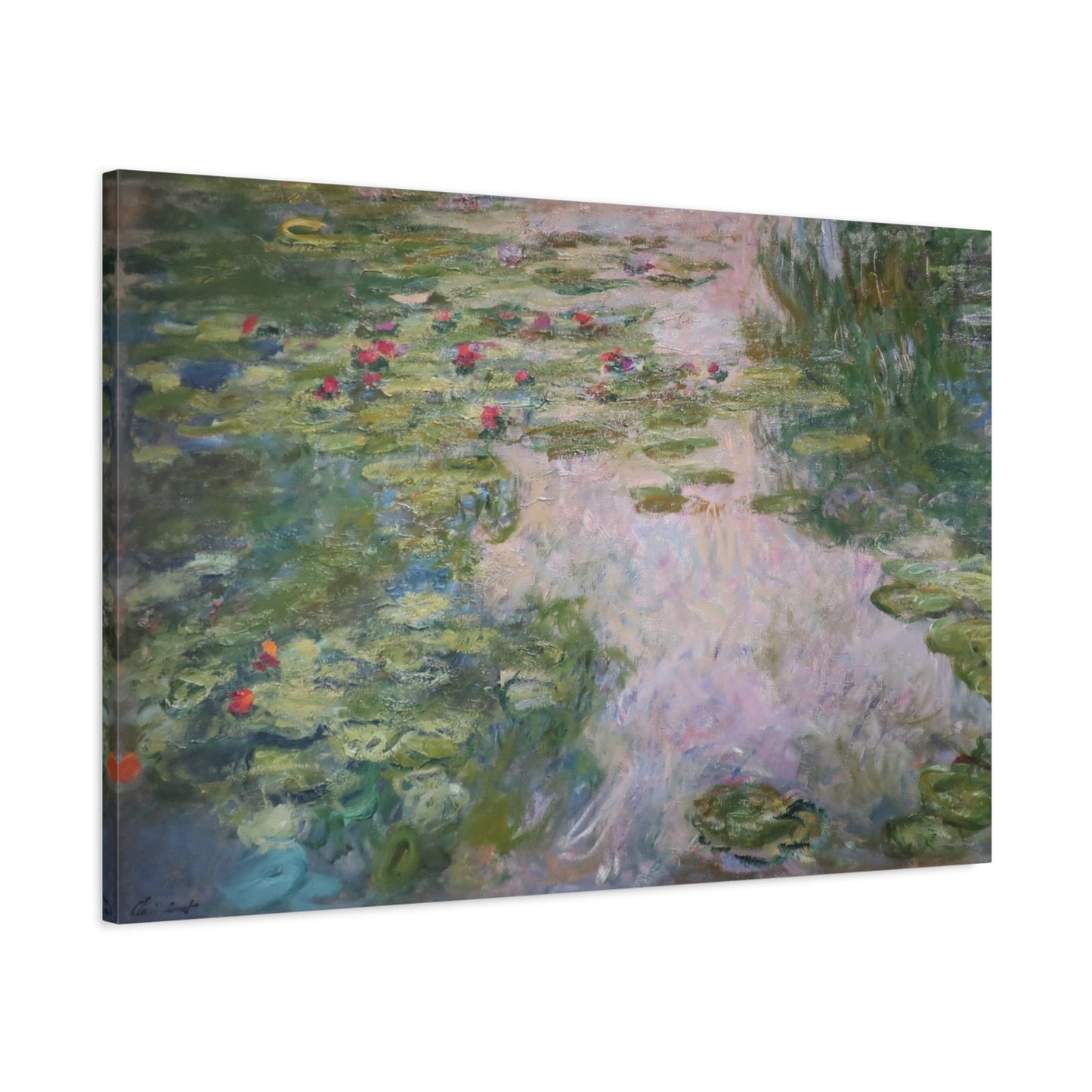 Large Monet Water Lilies on Canvas Wall Art Print - YesArtYes