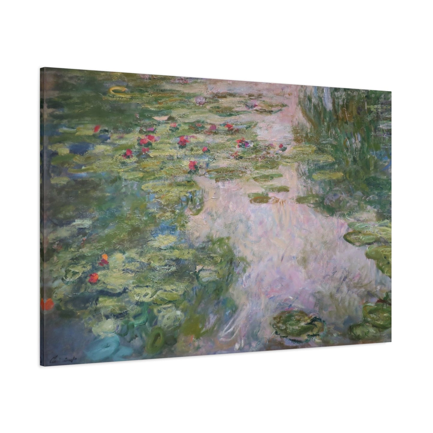 Large Monet Water Lilies on Canvas Wall Art Print - YesArtYes