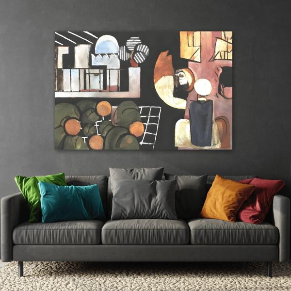Large Moroccans Canvas Wall Art Print - Famous Matisse Abstract - YesArtYes