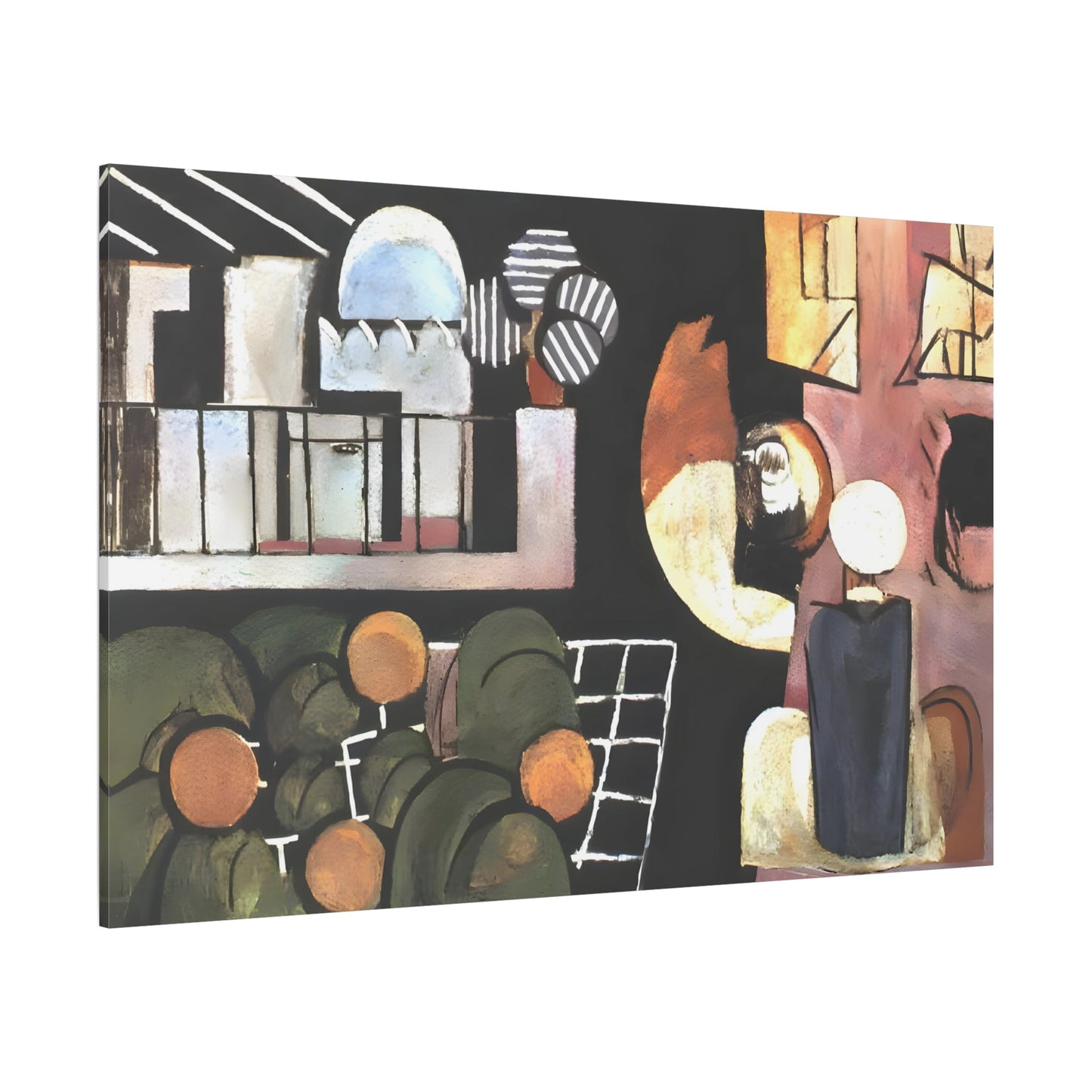 Large Moroccans Canvas Wall Art Print - Famous Matisse Abstract - YesArtYes