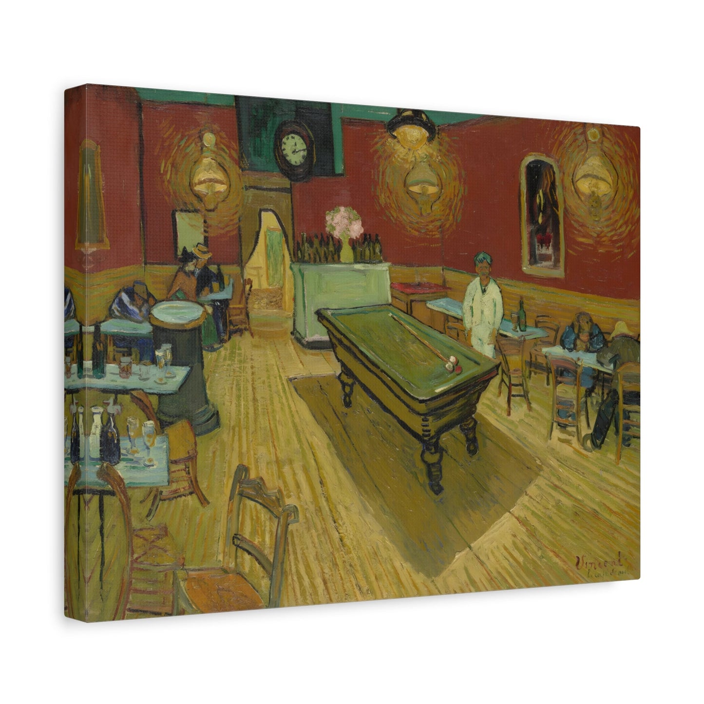 Large Night Cafe Print - Famous Van Gogh Canvas Wall Art - YesArtYes