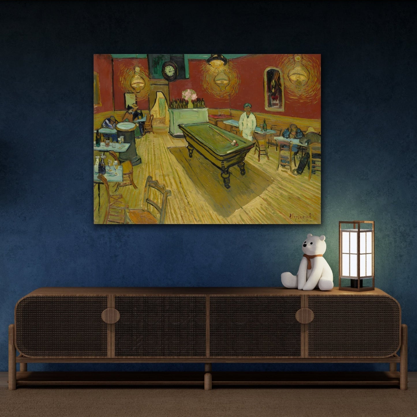Large Night Cafe Print - Famous Van Gogh Canvas Wall Art - YesArtYes