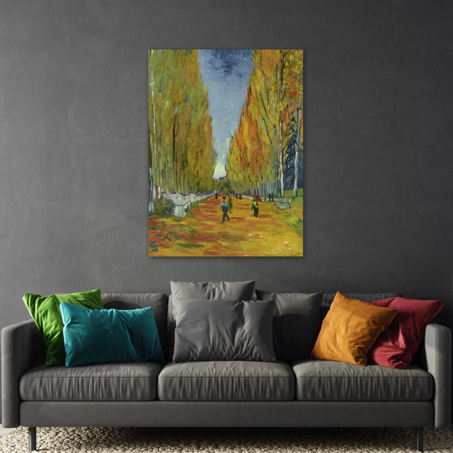 Les Alyscamps Van Gogh Canvas Print - Famous Artist Wall Art - YesArtYes