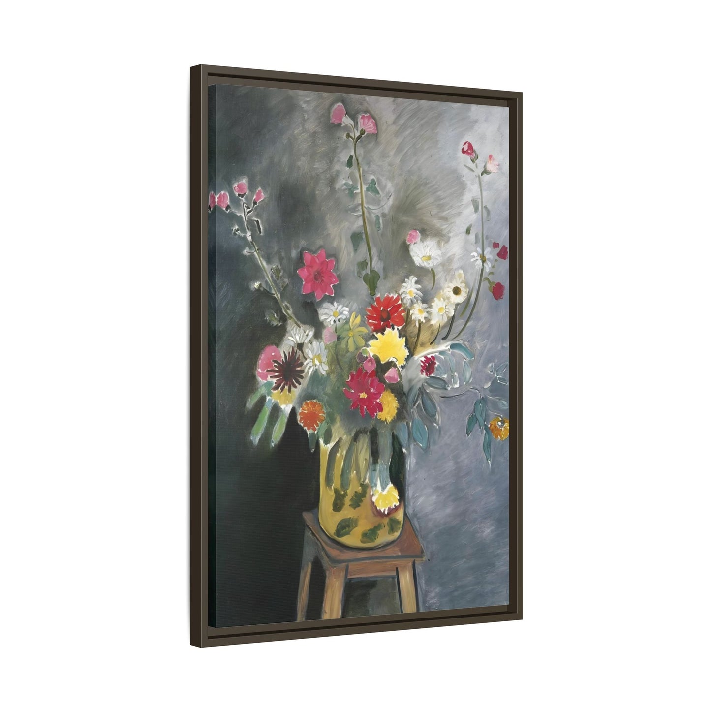 Matisse Canvas Flower Print - Bouquet of Mixed Flowers Wall Art Reproduction - YesArtYes