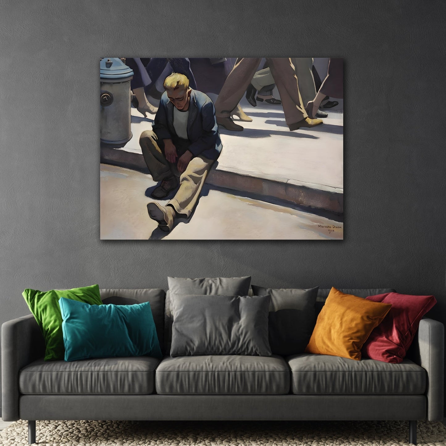 Maynard Dixon Canvas Wall Art Print - Forgotten Man Reproduction - YesArtYes