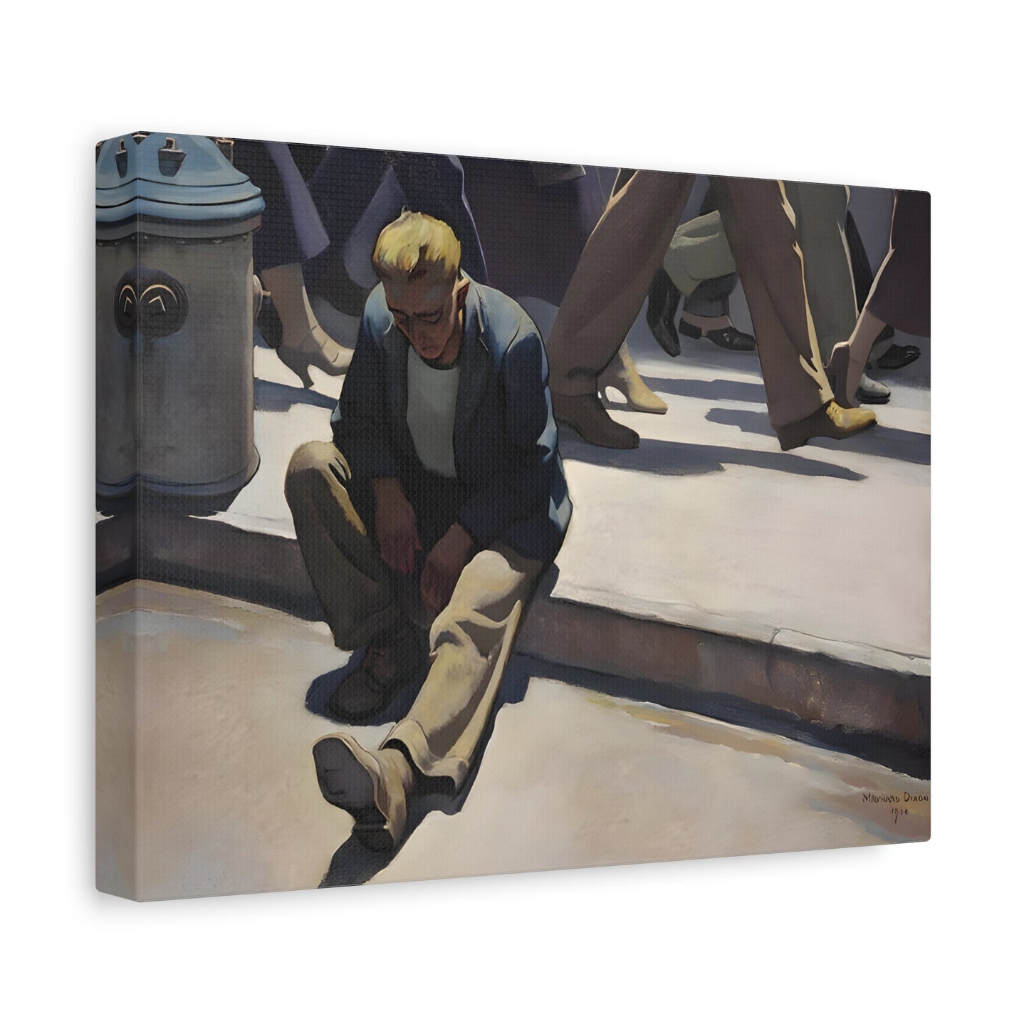 Maynard Dixon Canvas Wall Art Print - Forgotten Man Reproduction - YesArtYes