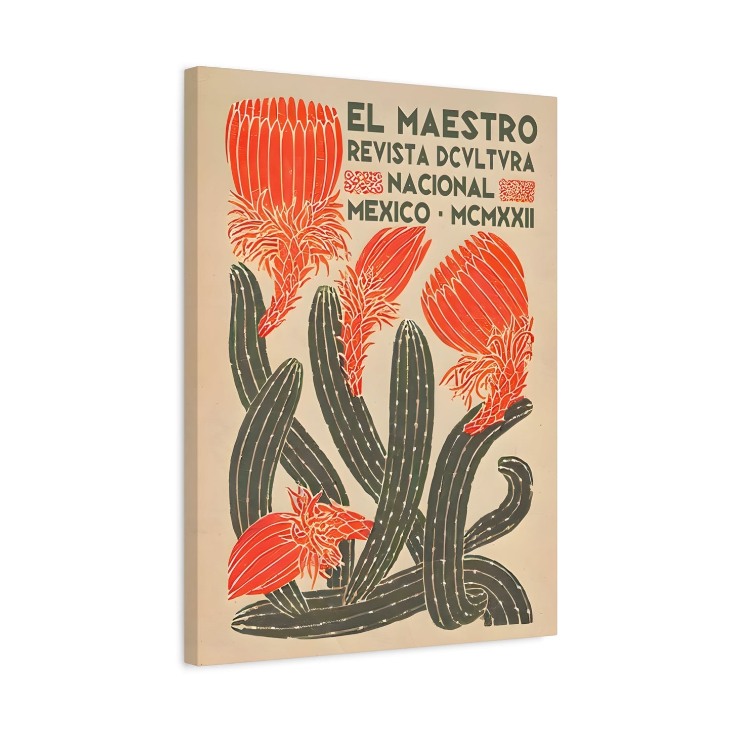Mexican Floral Canvas Wall Art Home Decor - Latin American Artwork - YesArtYes