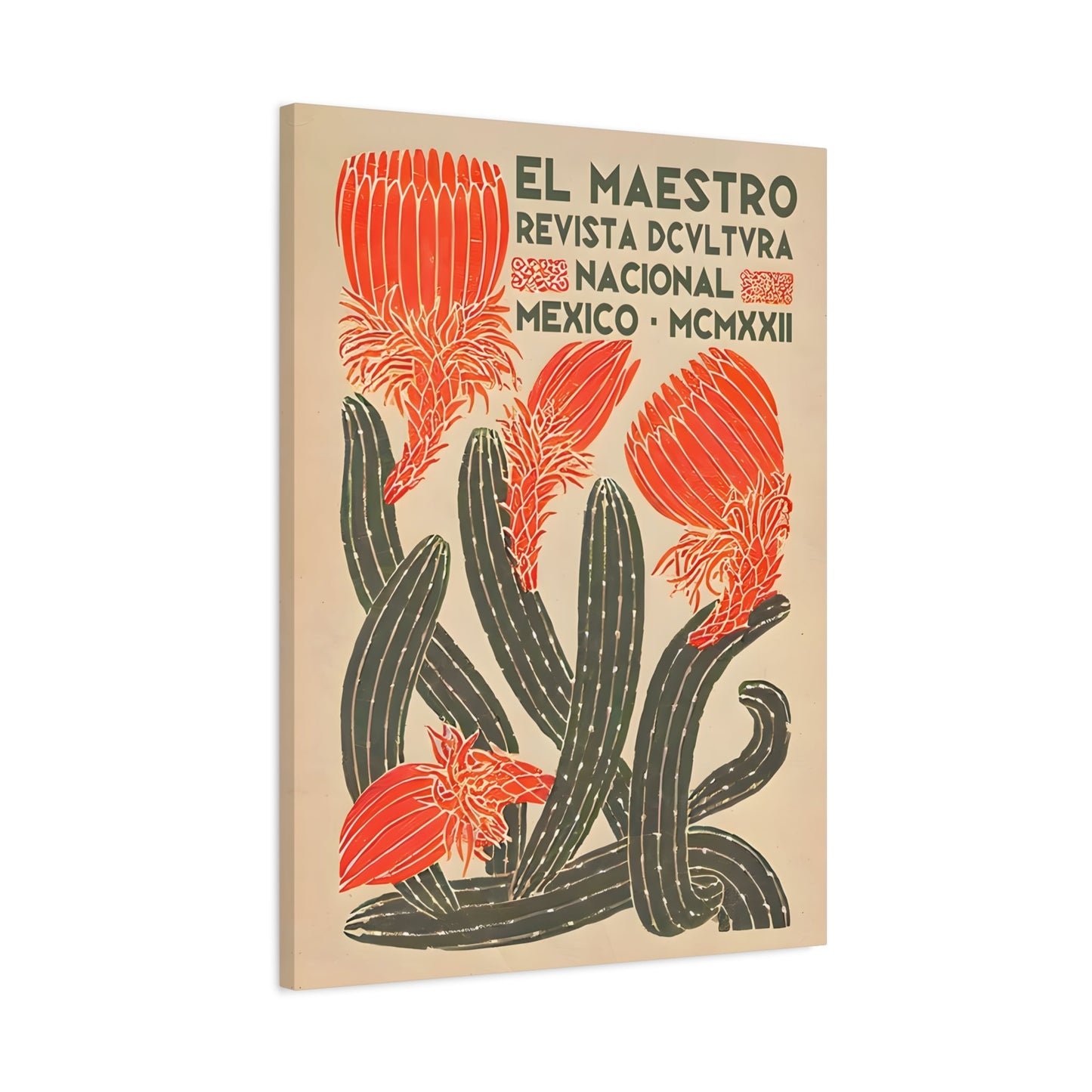 Mexican Floral Canvas Wall Art Home Decor - Latin American Artwork - YesArtYes