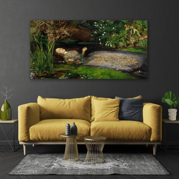Millais Ophelia Canvas Print - Victorian Romantic Wall Art - YesArtYes