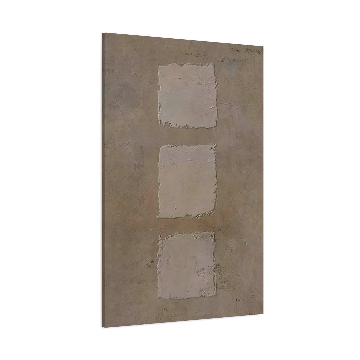 Minimalist Japanese Wabi - Sabi Canvas Wall Art - Brown Abstract Bohemian Print - YesArtYes