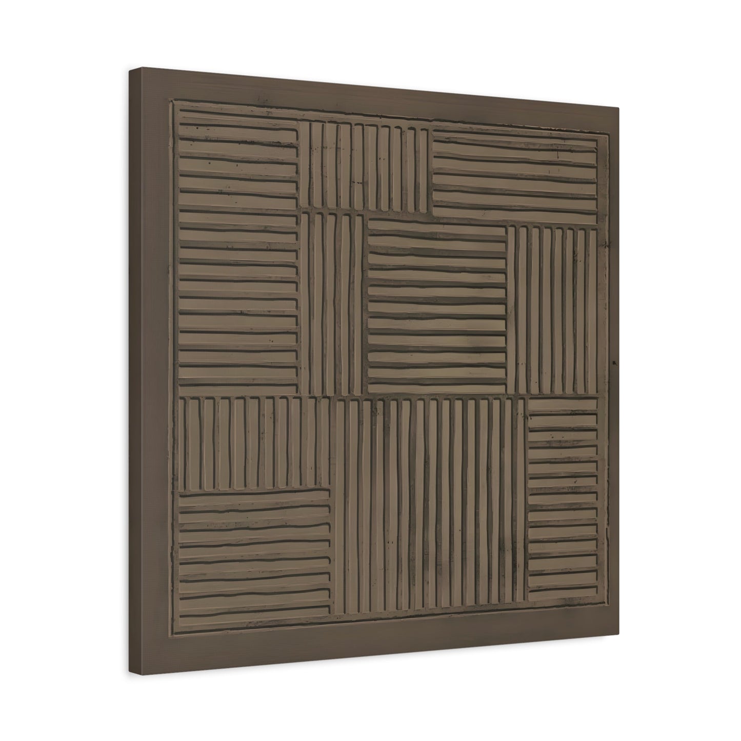 Modern Abstract 3D Wabi - Sabi Canvas Print - Minimalist Geometric Japanese Decor - YesArtYes