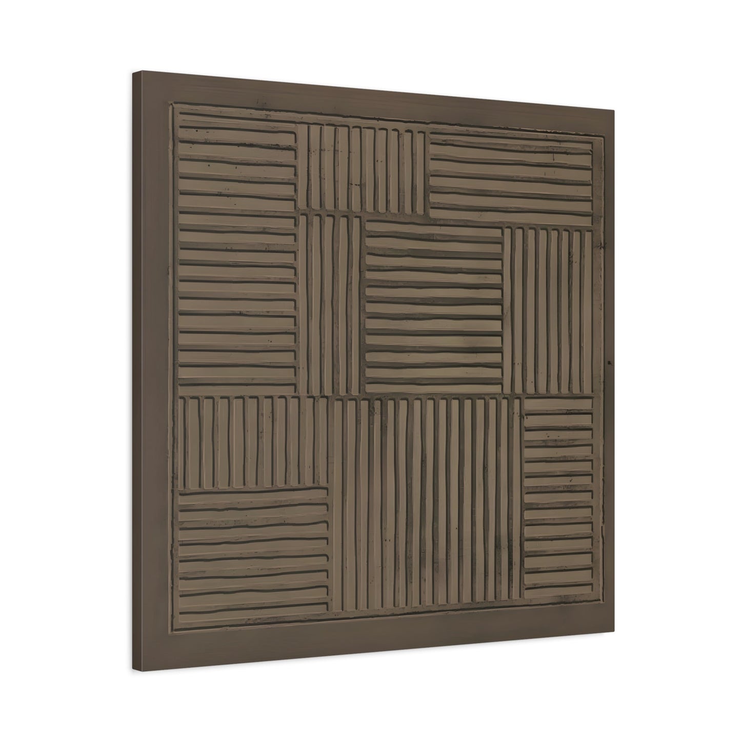Modern Abstract 3D Wabi - Sabi Canvas Print - Minimalist Geometric Japanese Decor - YesArtYes