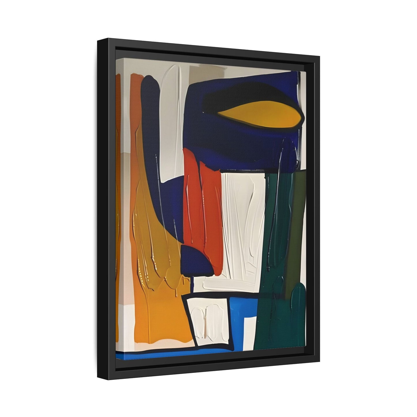 Modern Colorful Framed Canvas Art Print - Abstract Wall Decor - YesArtYes