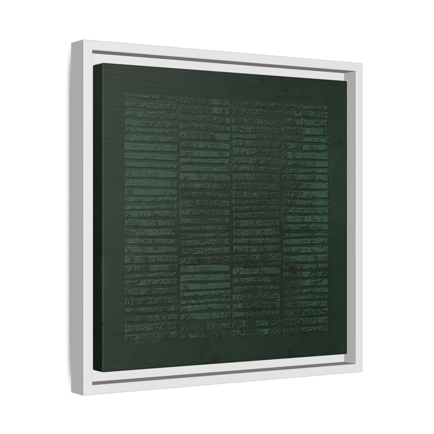 Modern Japanese Green Canvas Print - Framed Wabi - Sabi Abstract Wall Art - YesArtYes