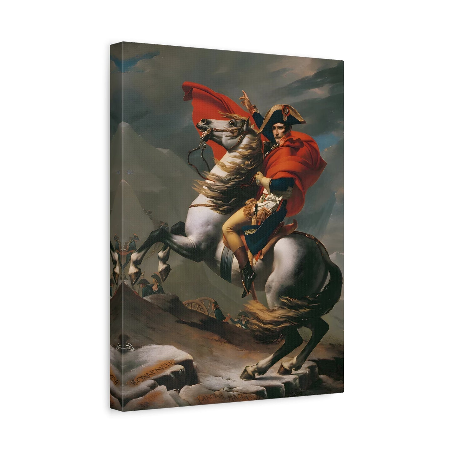Napoleon Canvas Print - Jacques Louis David Crossing the Alps Wall Art - YesArtYes
