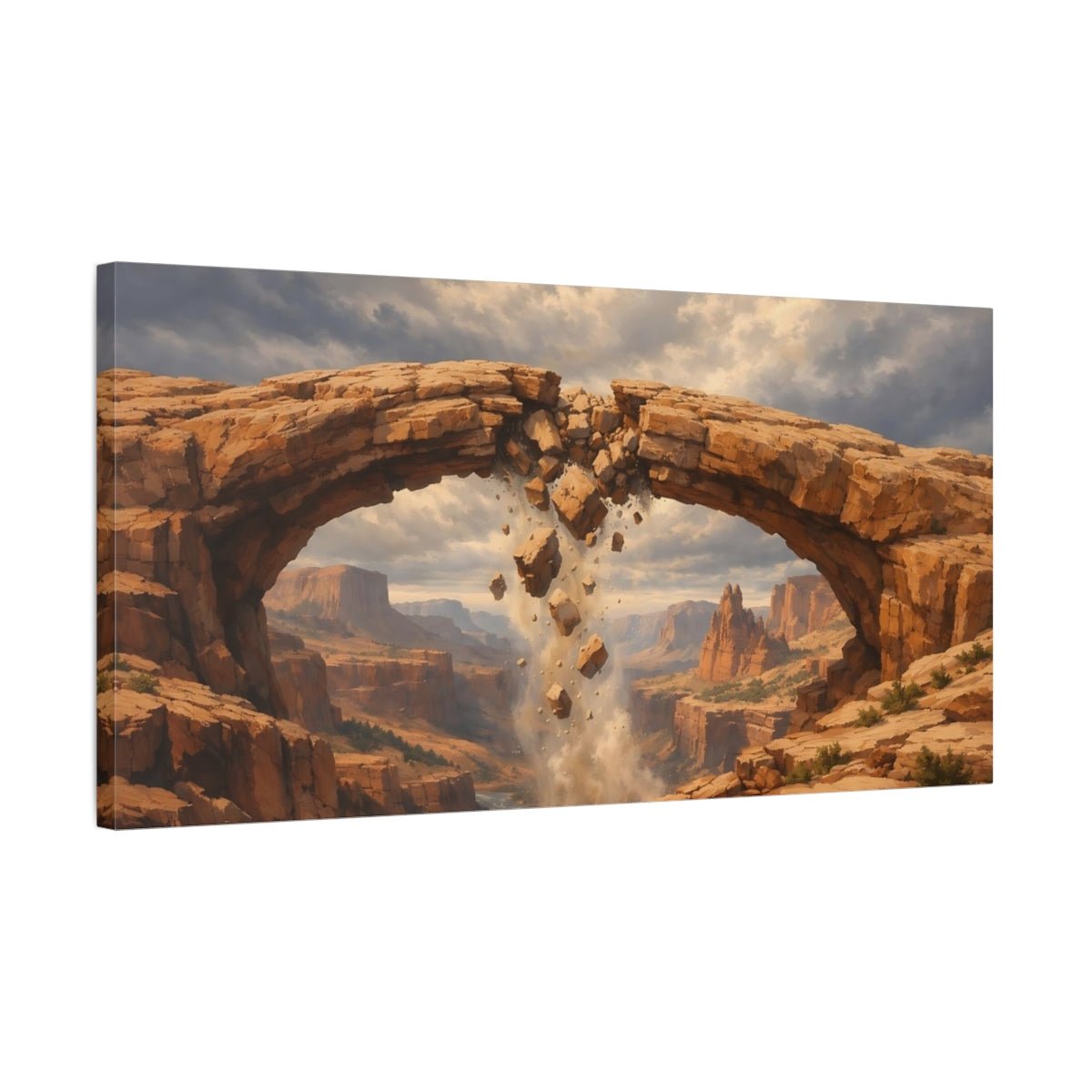 Nature Collapsing Arch Brown Canyon - Canvas Wall Art Print - YesArtYes
