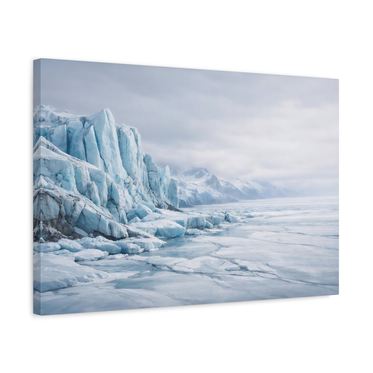 Nature Glacier Blue - Canvas Wall Art Print - YesArtYes