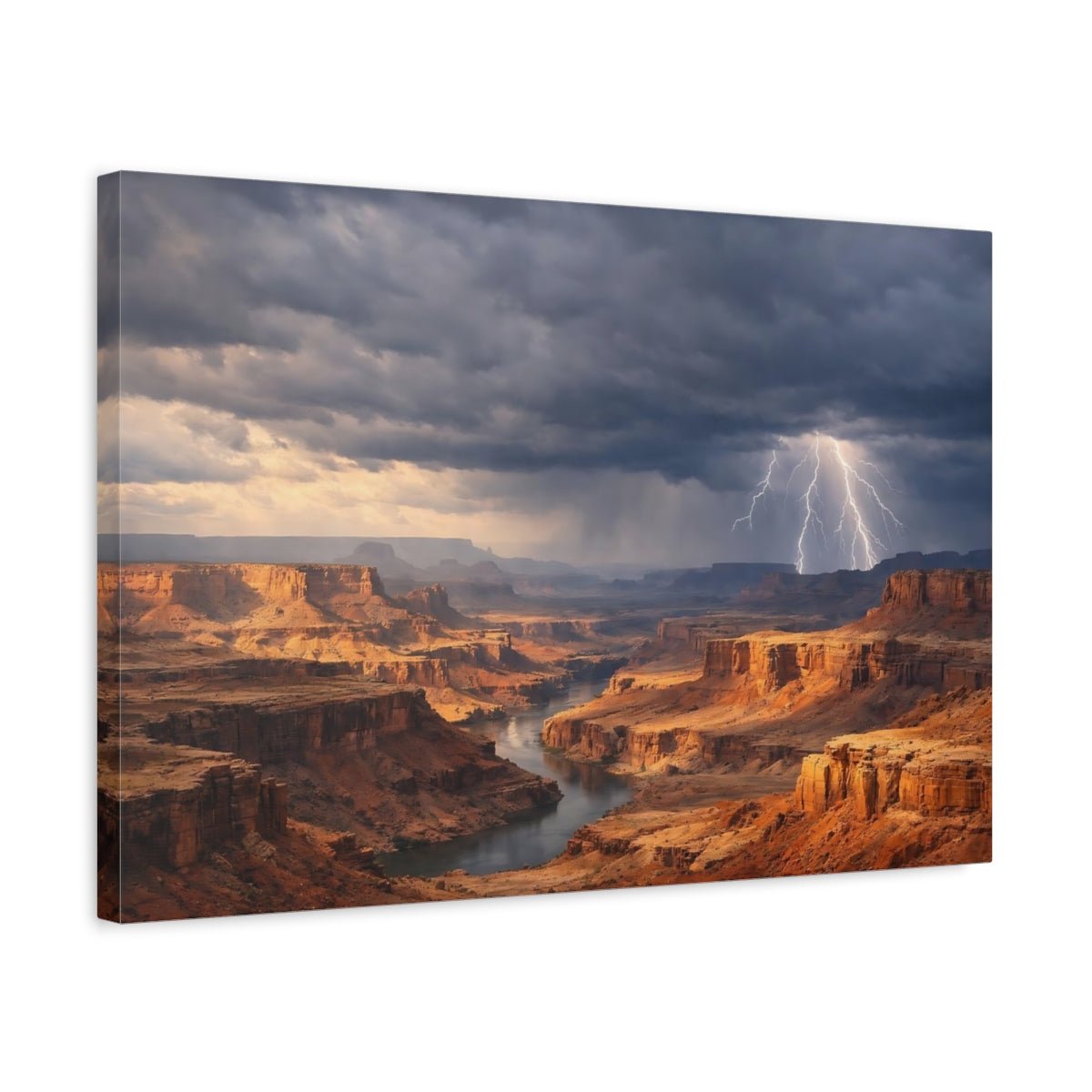 Nature Grand Canyon Storm - Canvas Wall Art Print - YesArtYes
