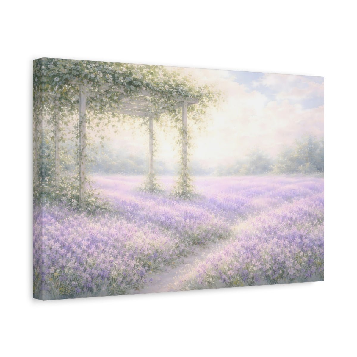 Nature Lavender Field - Canvas Wall Art Print - YesArtYes