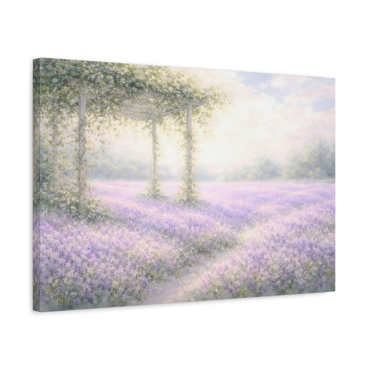 Nature Lavender Field - Canvas Wall Art Print - YesArtYes