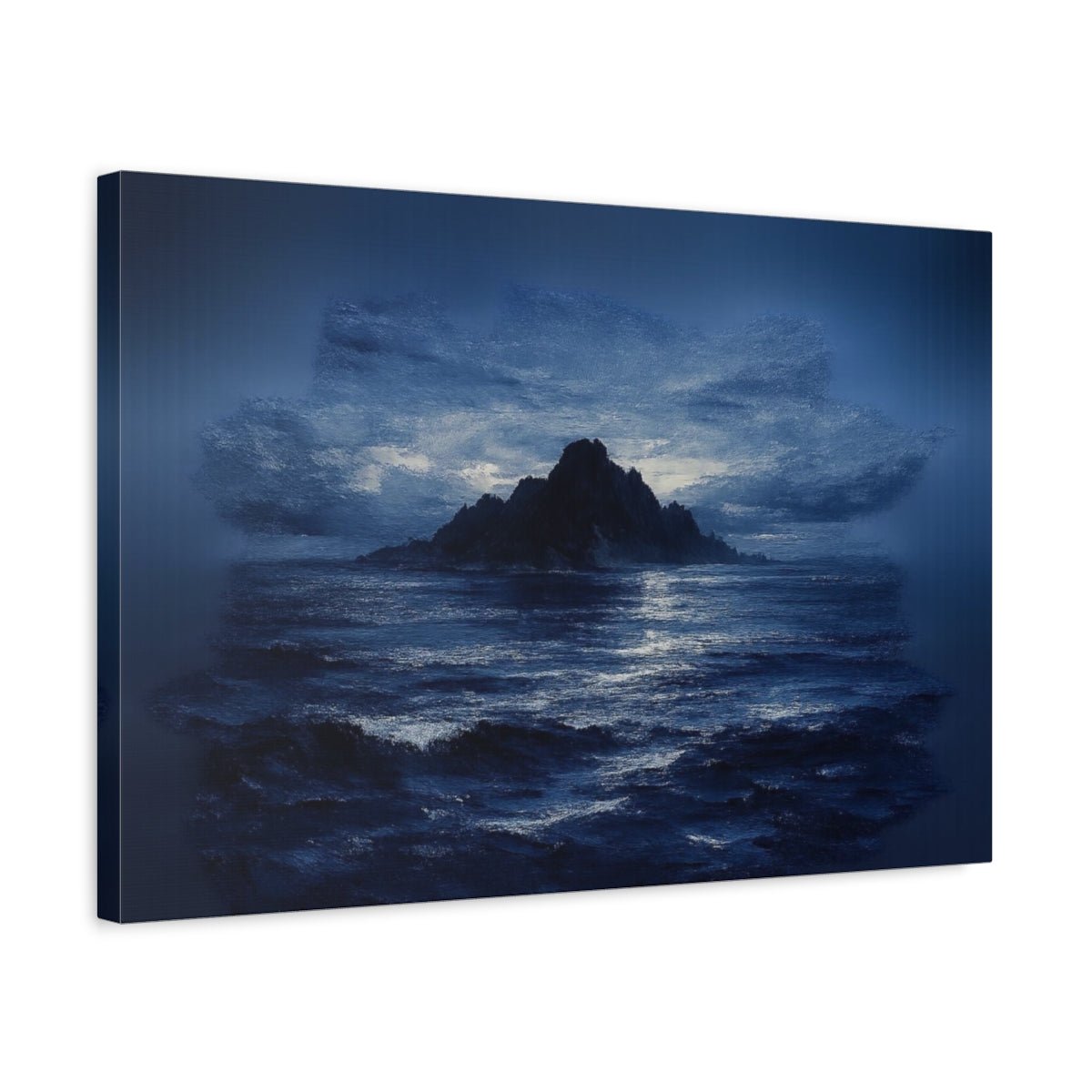 Nature Seascape Navy Island - Canvas Wall Art Print - YesArtYes