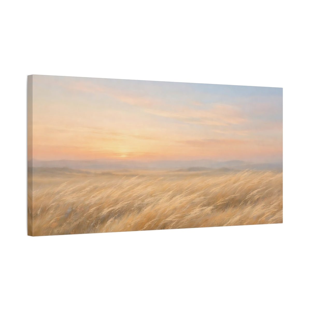 Nature Tall Grass Golden Field - Canvas Wall Art Print - YesArtYes