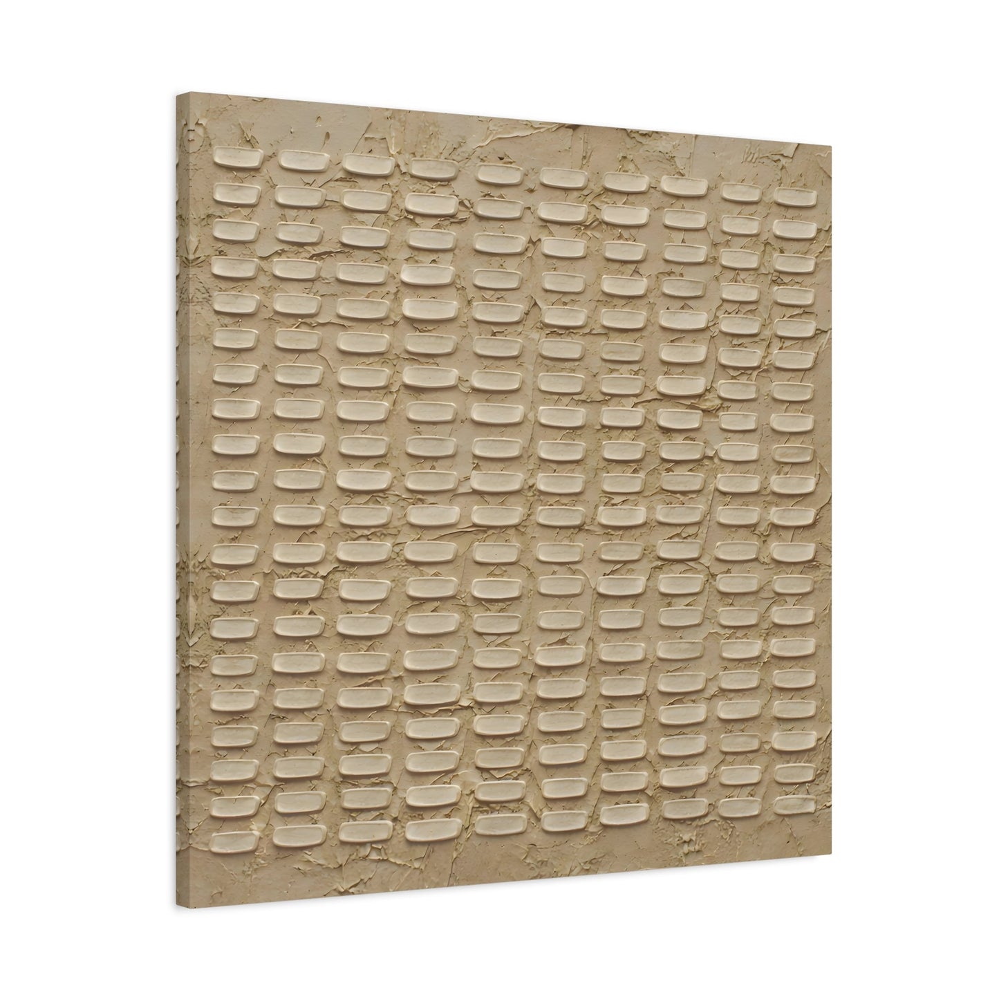 Neutral Textured Beige Wabi Sabi - Canvas Wall Art Print - YesArtYes