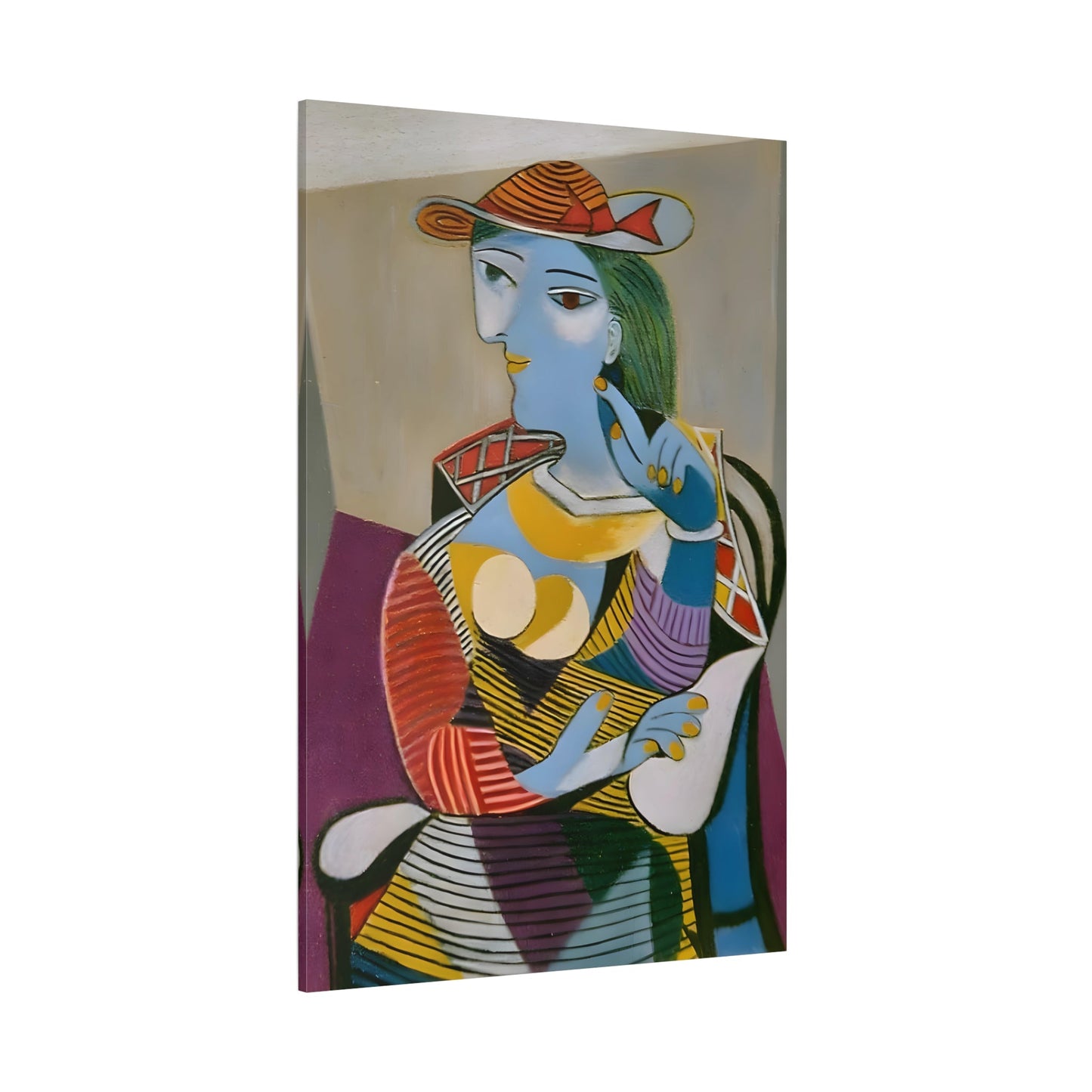 Pablo Ruiz Picasso Seated Woman - Canvas Wall Art Print - YesArtYes