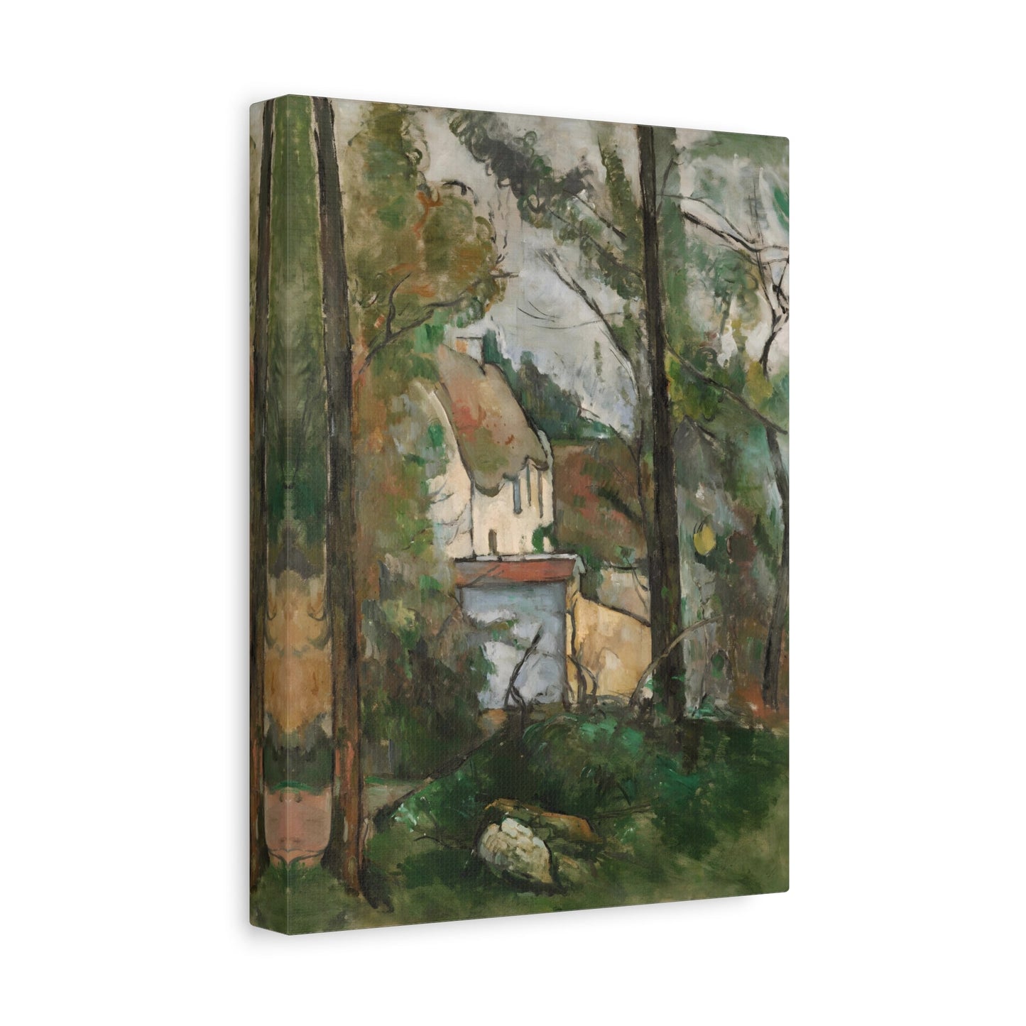 Paul Cezanne Canvas Wall Art - House in the Trees Print Reproduction - YesArtYes