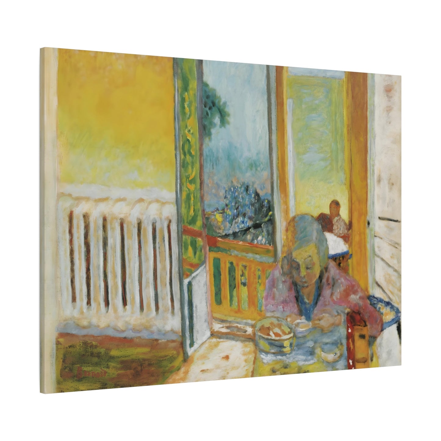 Pierre Bonnard Breakfast Radiator Canvas Wall Art Print Reproduction - YesArtYes