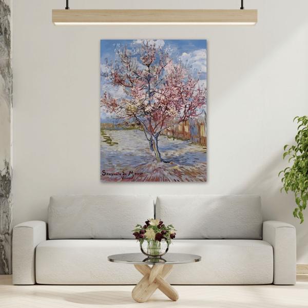 Pink Peach Tree Canvas van Gogh Wall Art Print Reproduction - YesArtYes