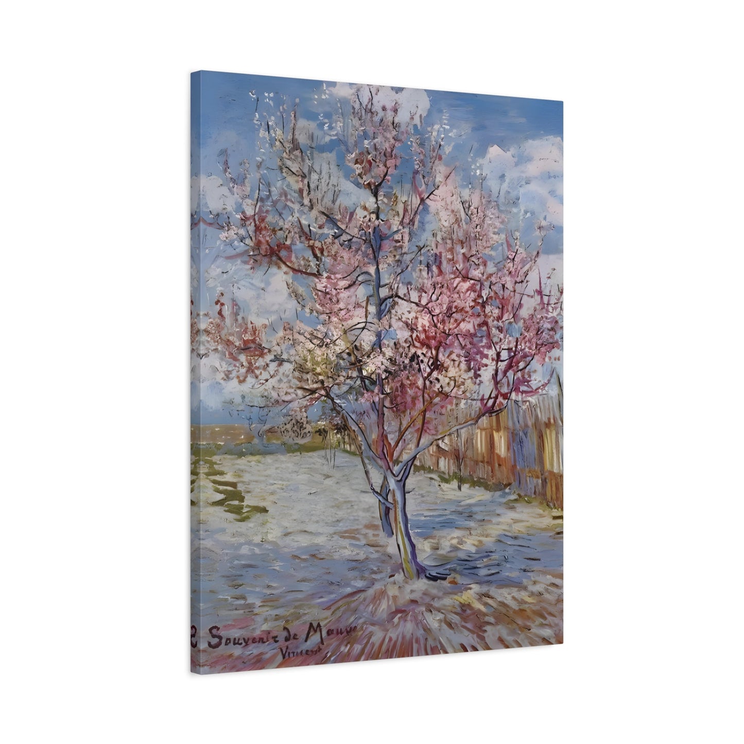 Pink Peach Tree Canvas van Gogh Wall Art Print Reproduction - YesArtYes