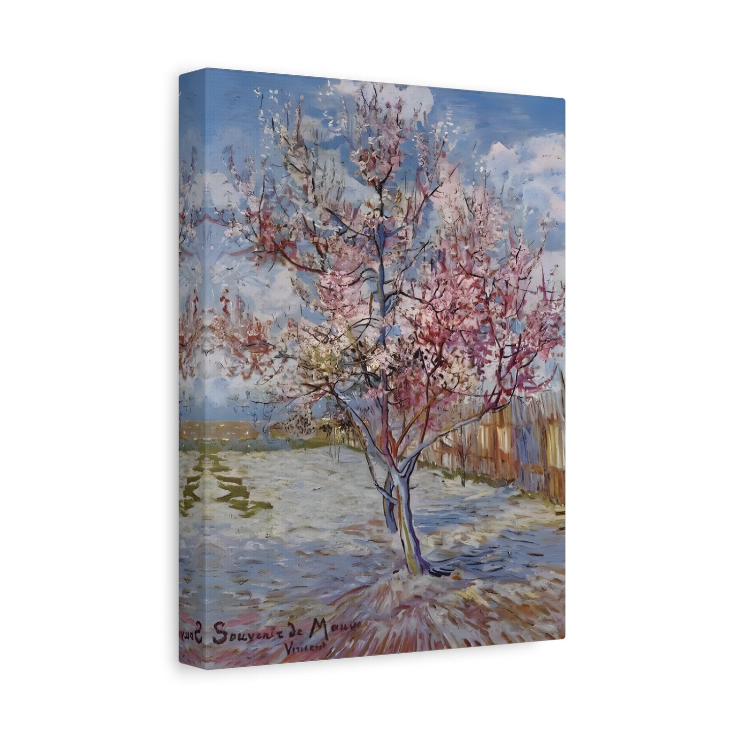 Pink Peach Tree Canvas van Gogh Wall Art Print Reproduction - YesArtYes