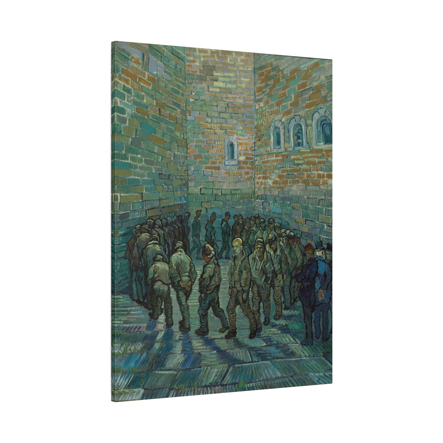 Prison Courtyard Canvas Van Gogh Wall Art Print Reproduction - YesArtYes