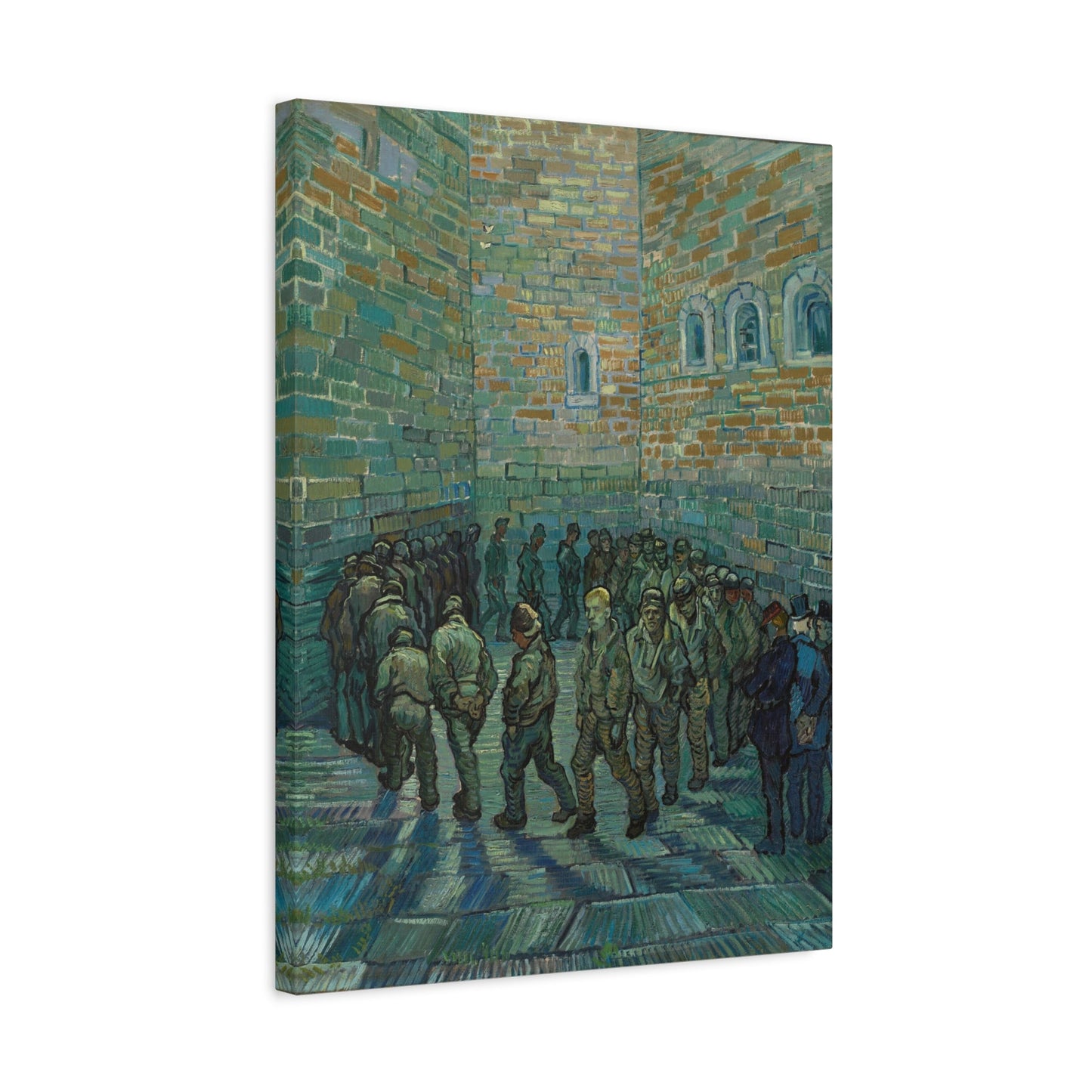 Prison Courtyard Canvas Van Gogh Wall Art Print Reproduction - YesArtYes