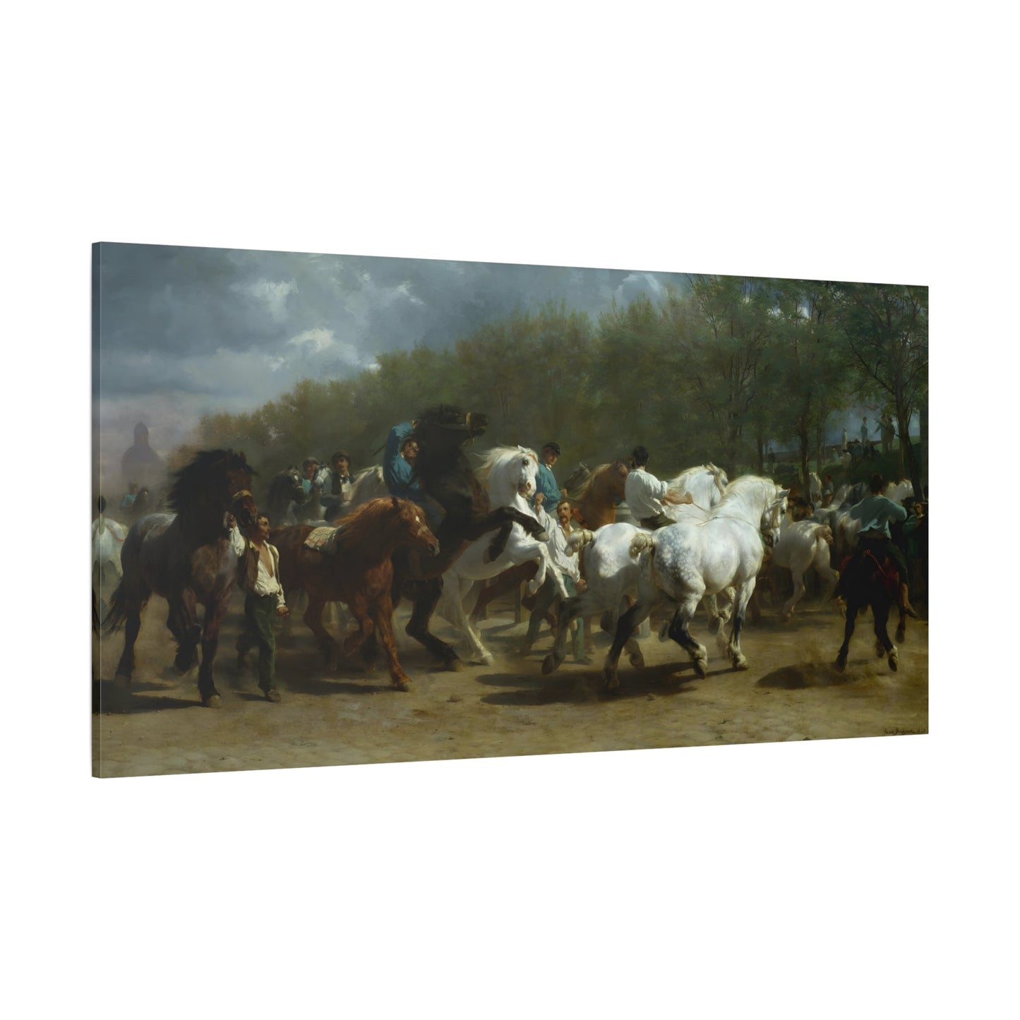Rosa Bonheur Paris Horse Fair Canvas Print - Classic Animal Wall Art Prints - YesArtYes